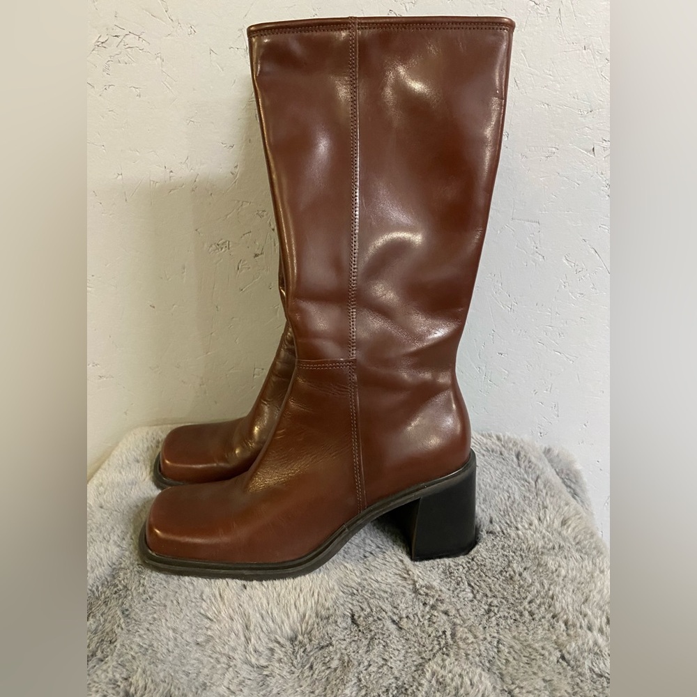 Made in Brazil Togo leather boots size 8.